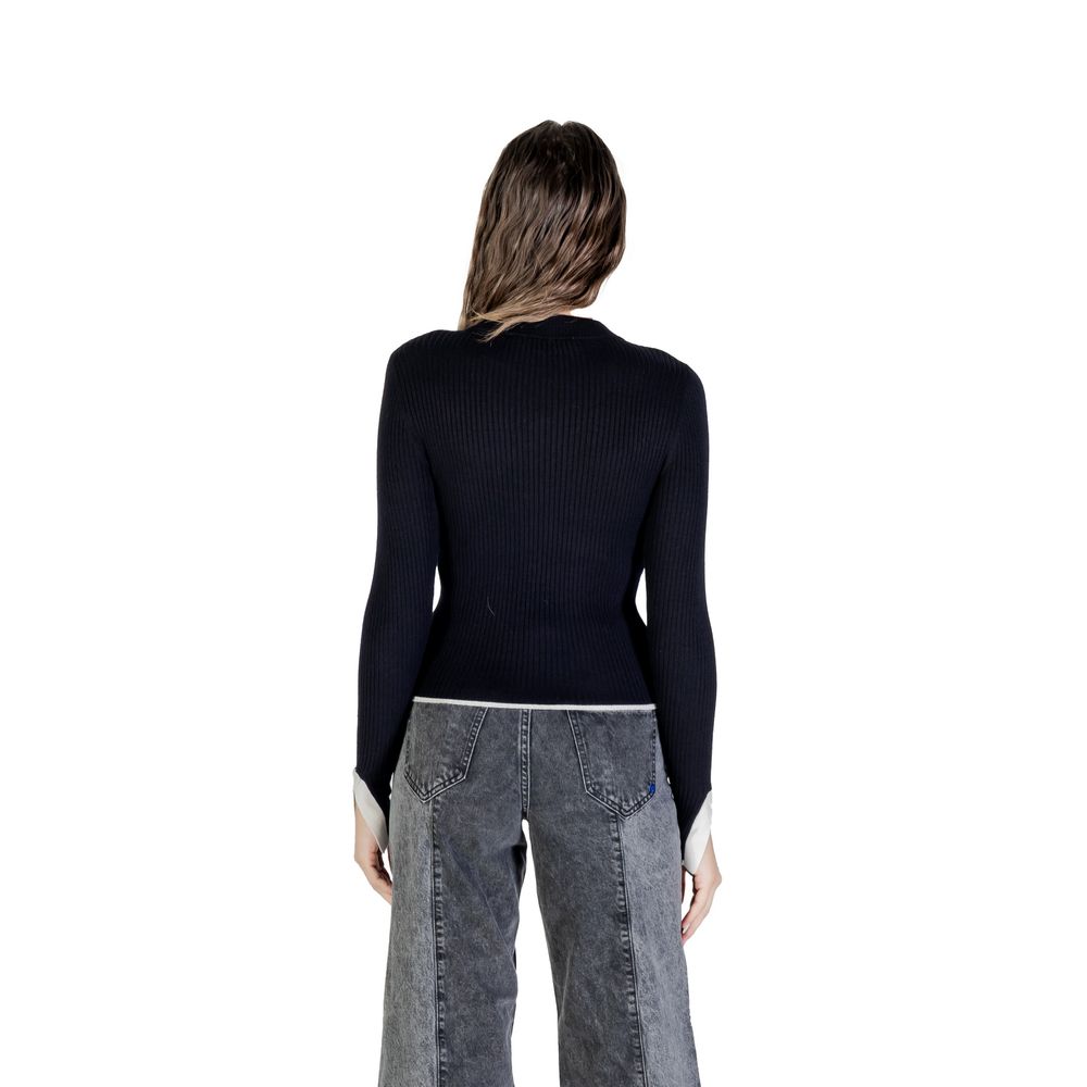 Black Viscose Sweatshirt - ventzia