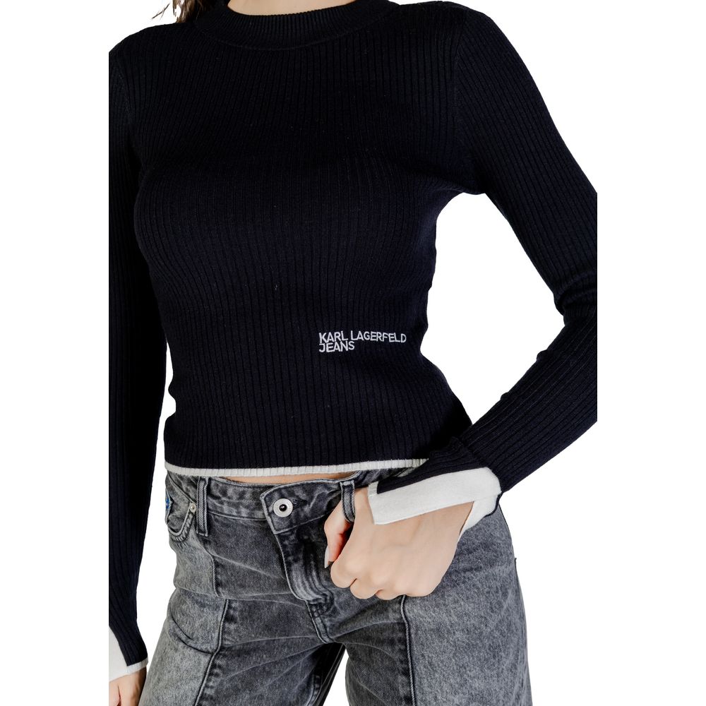 Black Viscose Sweatshirt - ventzia