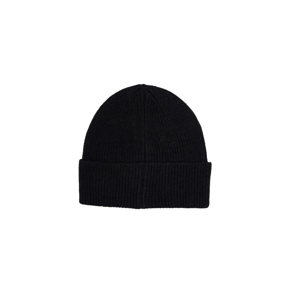 Black Polyester Beanie - ventzia