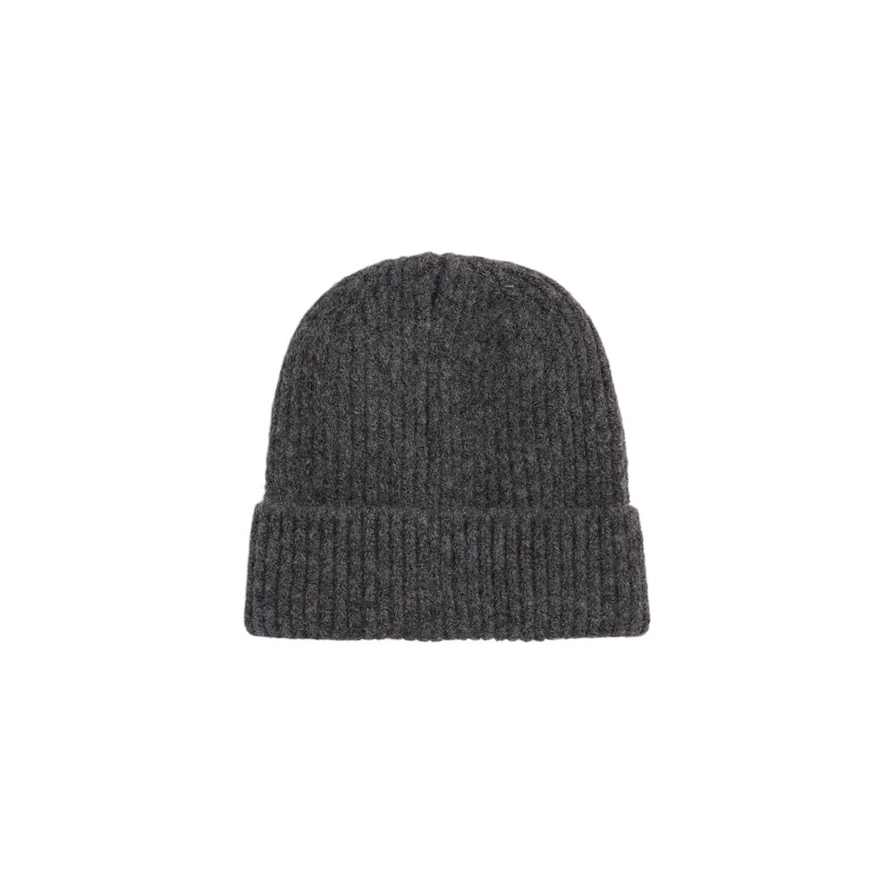 Gray Polyester Beanie - ventzia