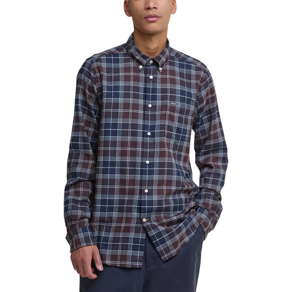Bicolor Cotton Pattern Shirt - ventzia