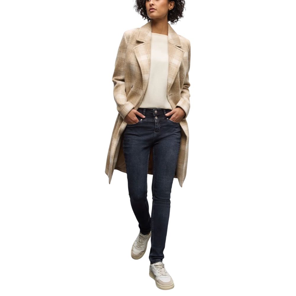 Blue Cotton Skinny Jeans - ventzia