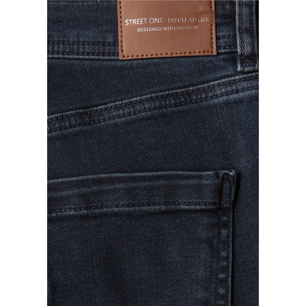 Blue Cotton Skinny Jeans - ventzia