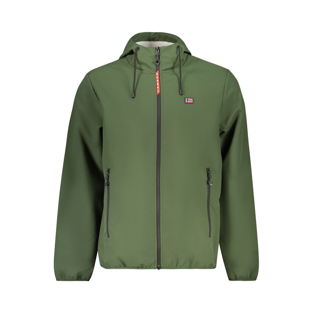 Verde Polyester Mens Jacket - ventzia
