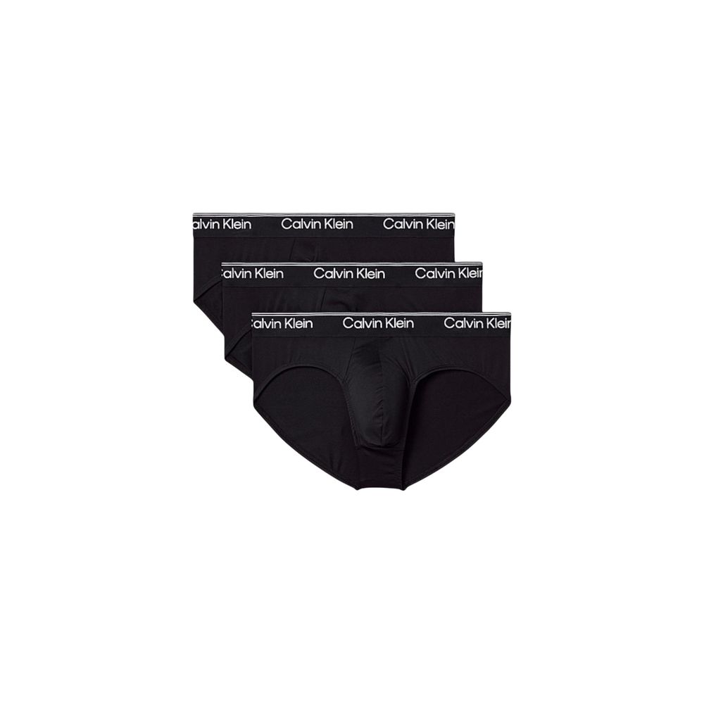 Black Recycled Polyester Briefs - ventzia