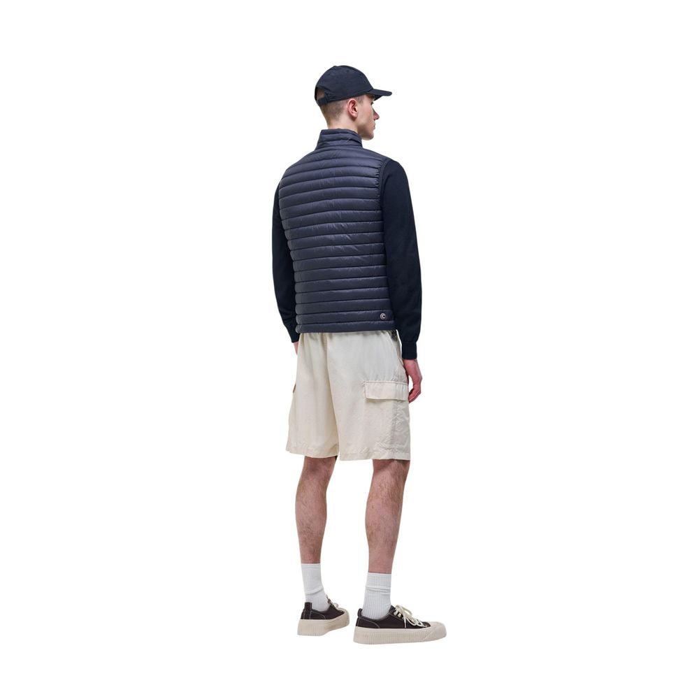 Blue Polyamide Sleveless Jacket - ventzia