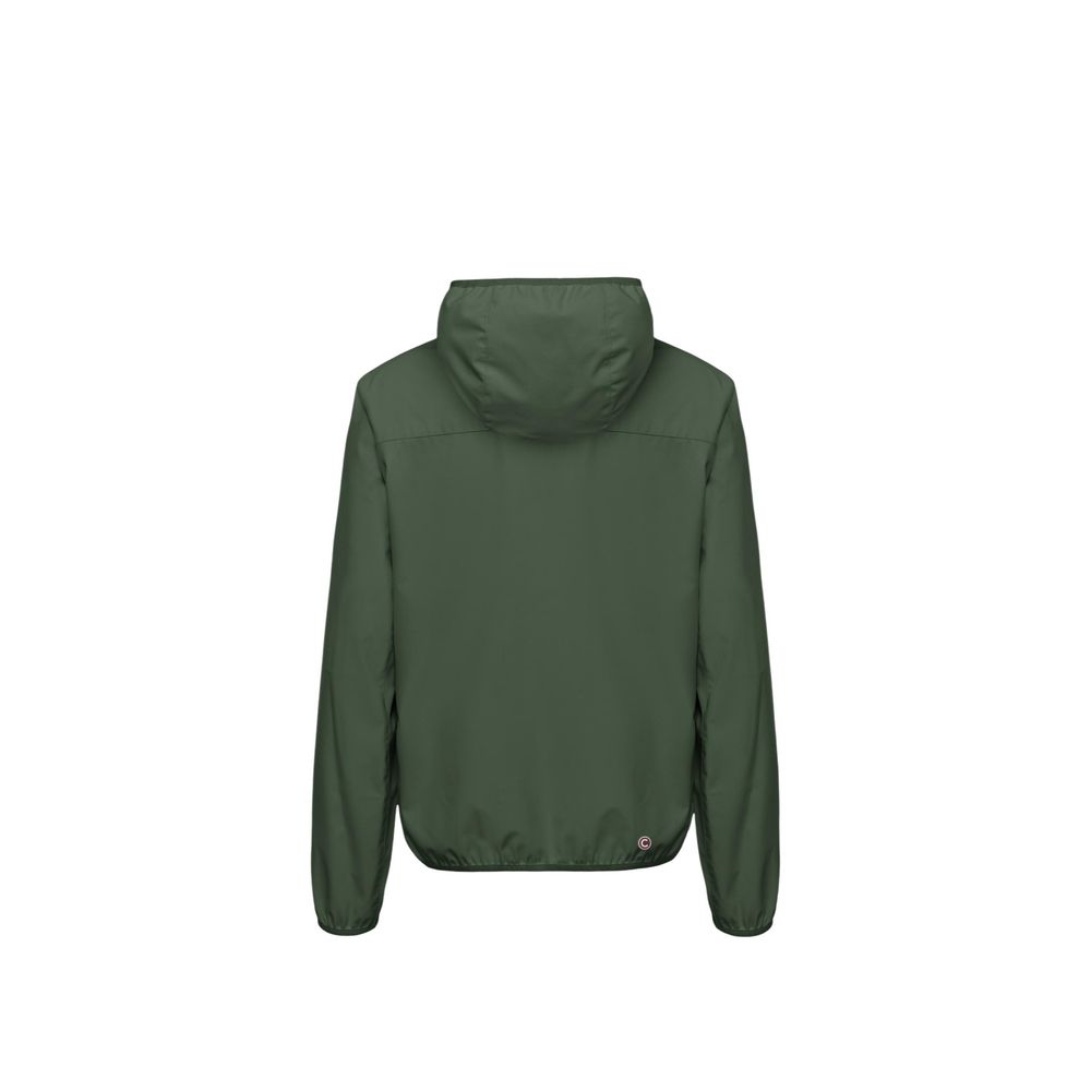 Green Polyester Shell Jacket - ventzia