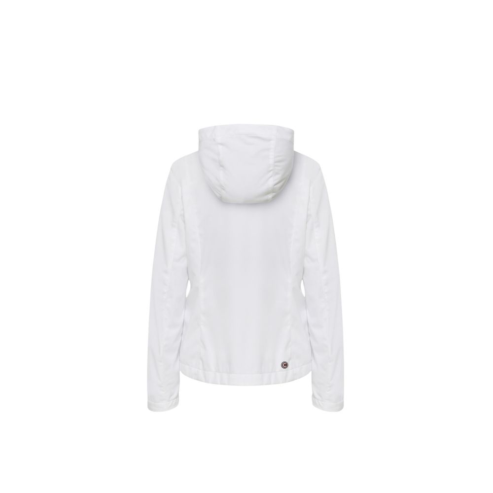 White Polyester Shell Jacket - ventzia