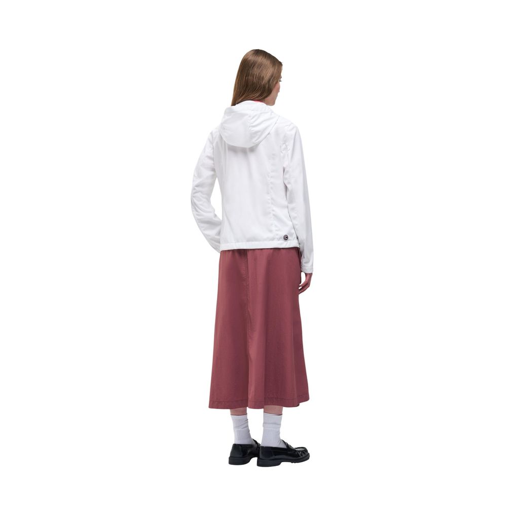 White Polyester Shell Jacket - ventzia