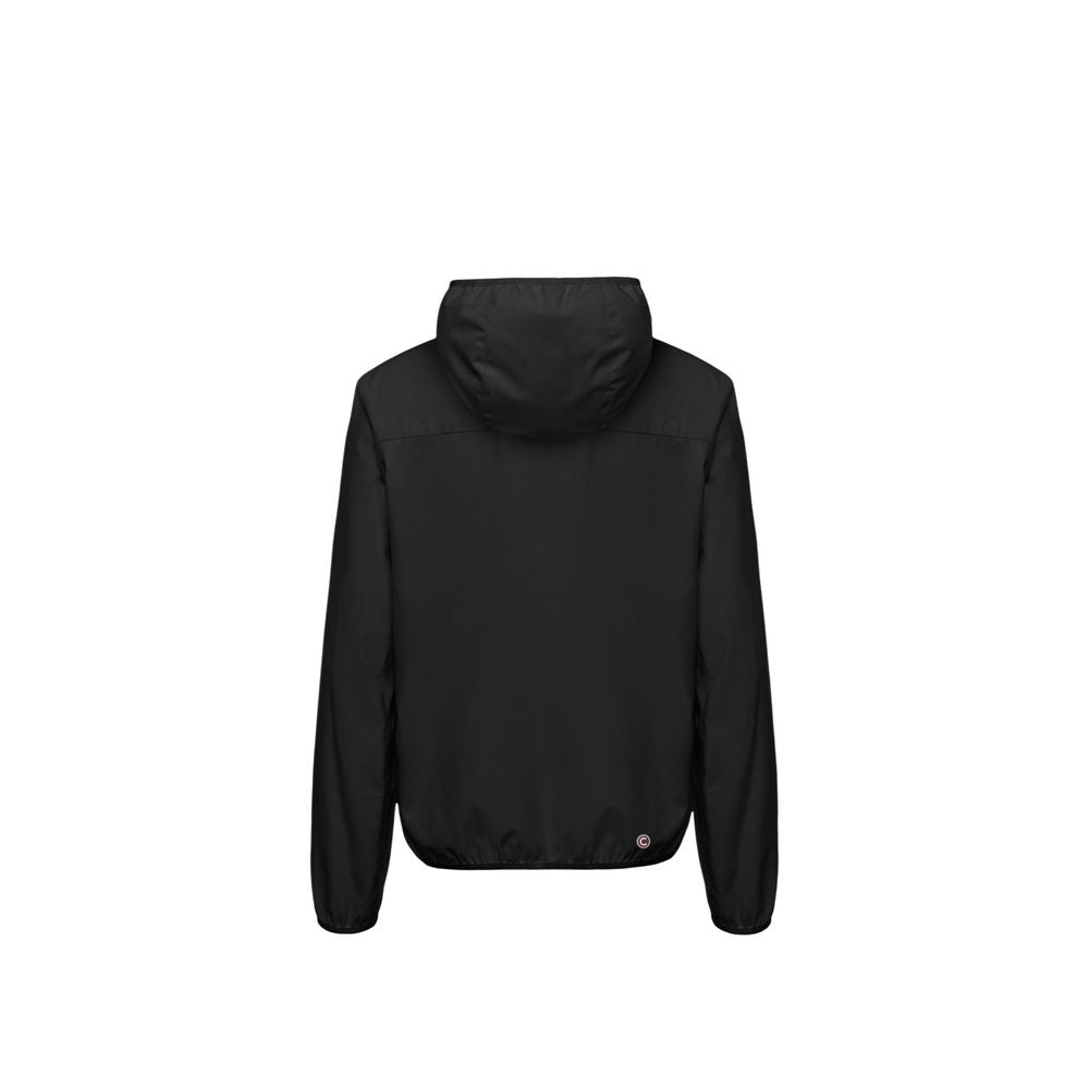 Black Polyester Shell Jacket - ventzia