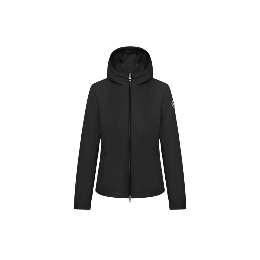 Black Polyester Shell Jacket - ventzia