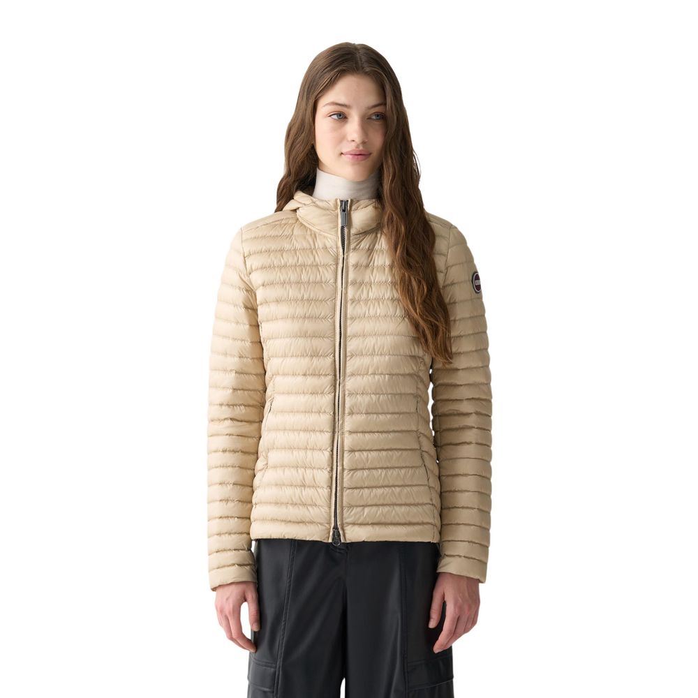 Beige Polyamide Coat - ventzia