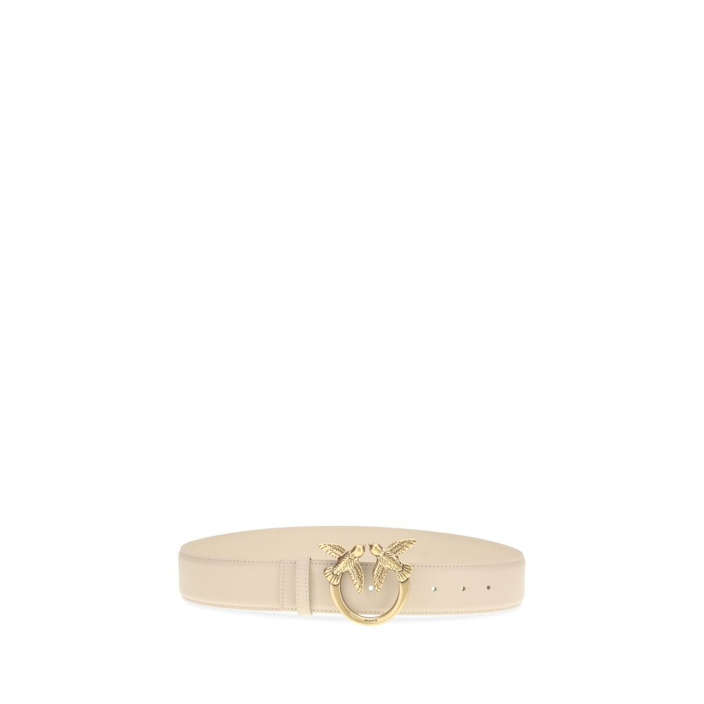 Beige Calf Leather Bos Taurus Regular Belt