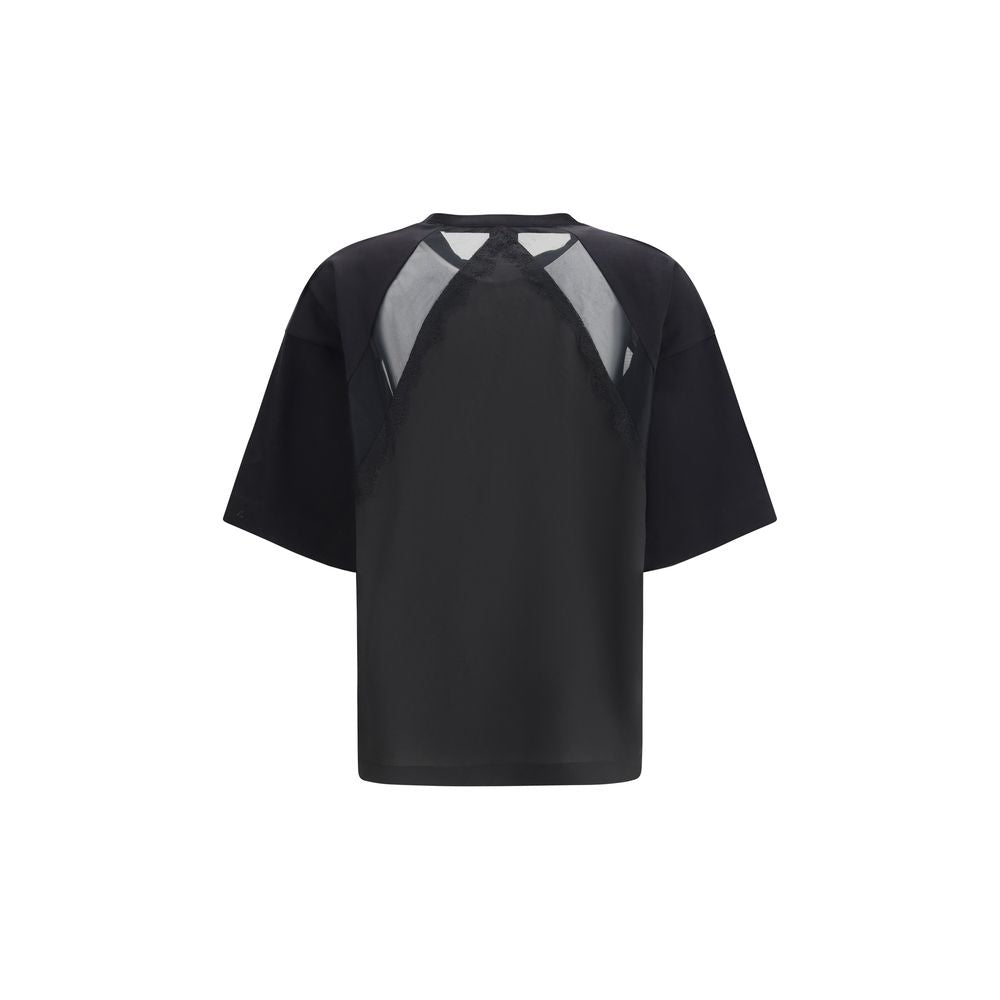 Black Cotton T-Shirt - ventzia