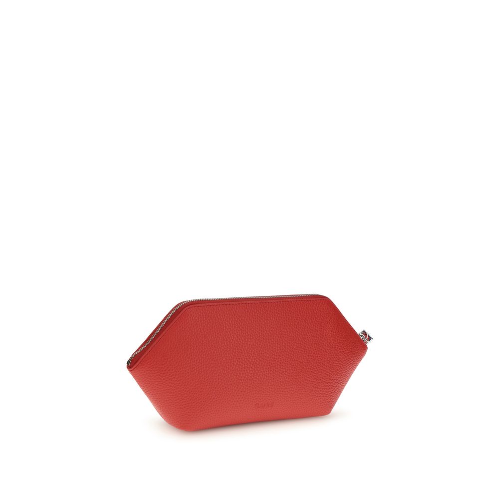 Multicolor Recycled Leather Clutch Bag - ventzia
