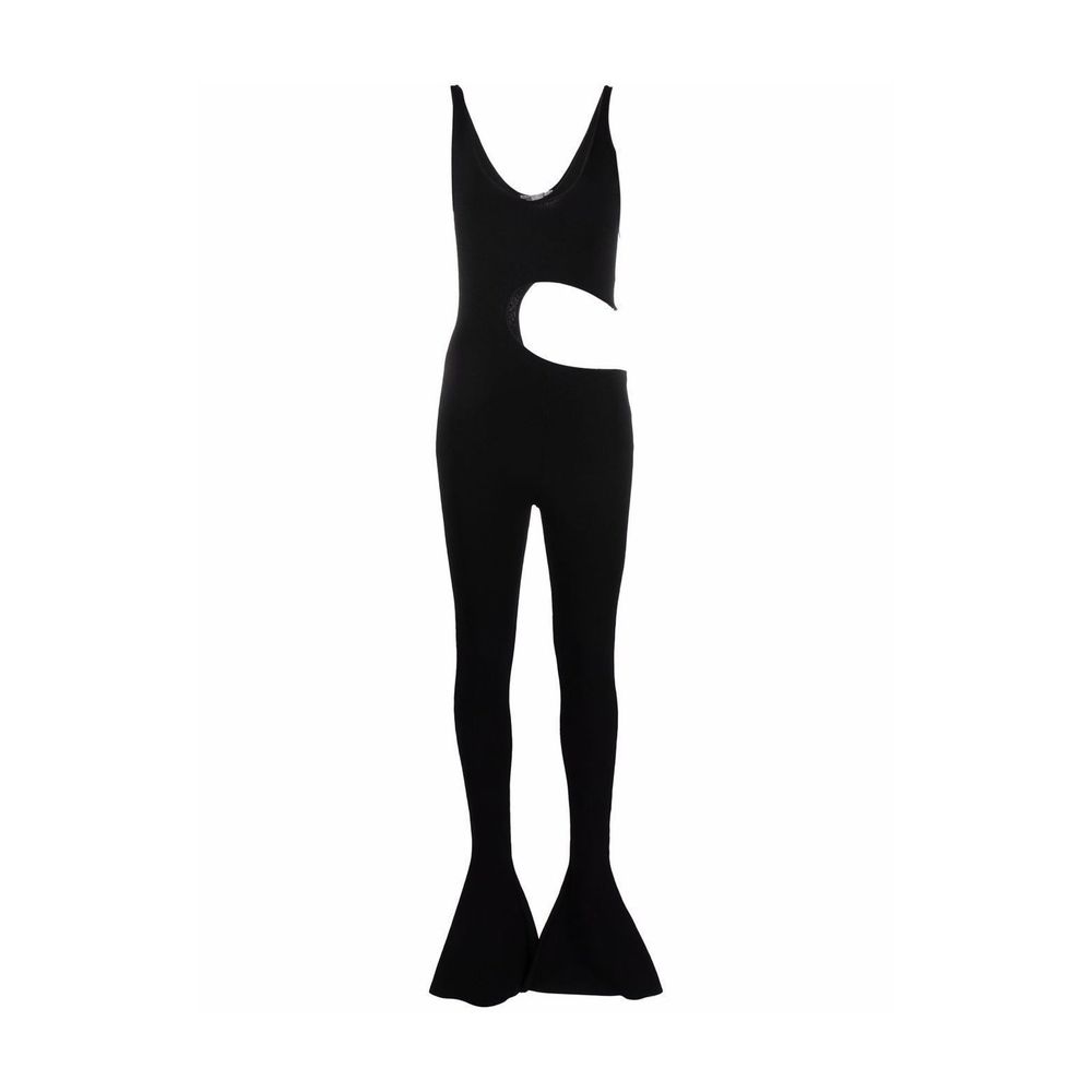 Black Viscose Jumpsuit - ventzia