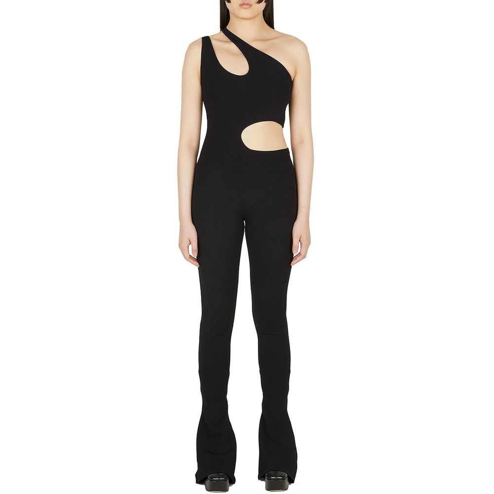 Black Viscose Jumpsuit - ventzia