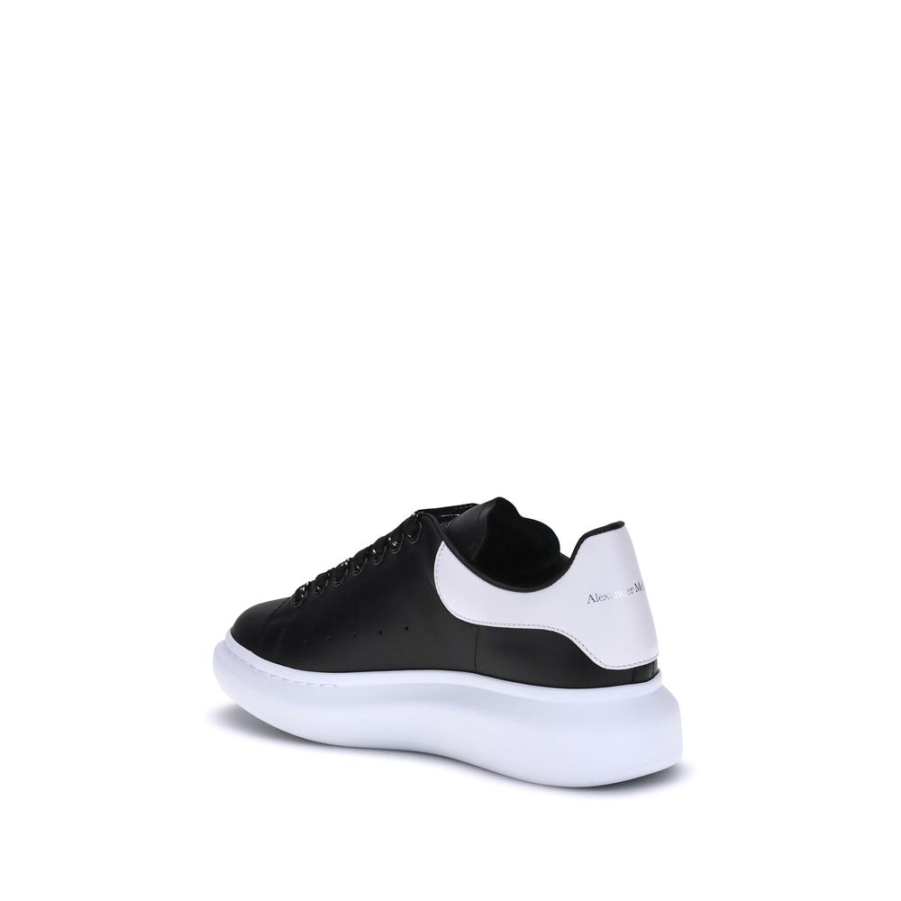 Black Calf Leather Bos Taurus Platform Sneakers - ventzia