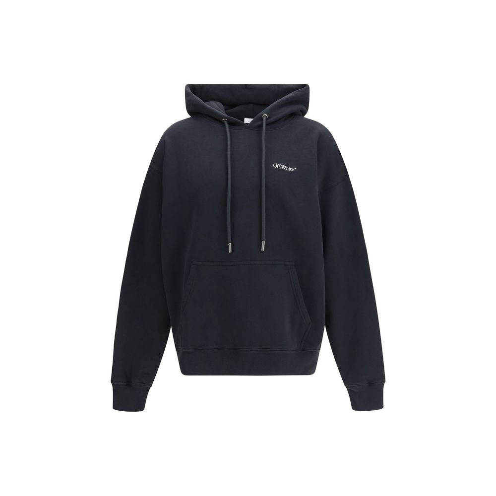 Black Cotton Sweatshirt - ventzia