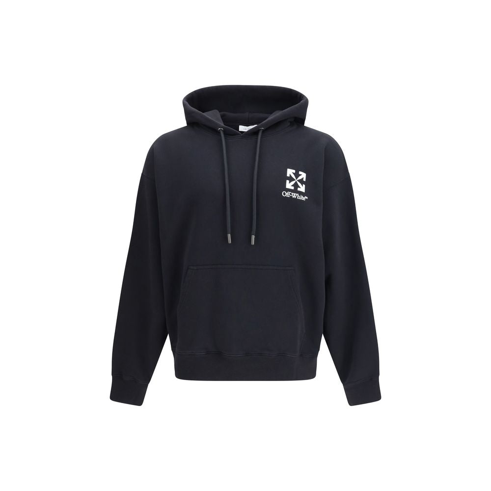 Black Cotton Sweatshirt - ventzia