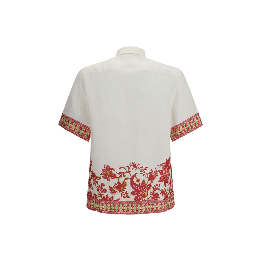 Multicolor Linen Pattern Shirt - ventzia
