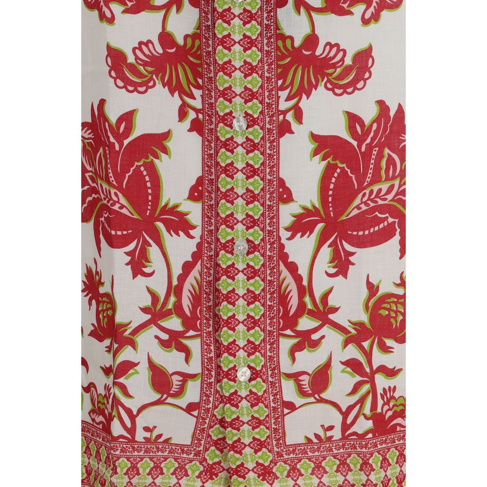 Multicolor Linen Pattern Shirt - ventzia
