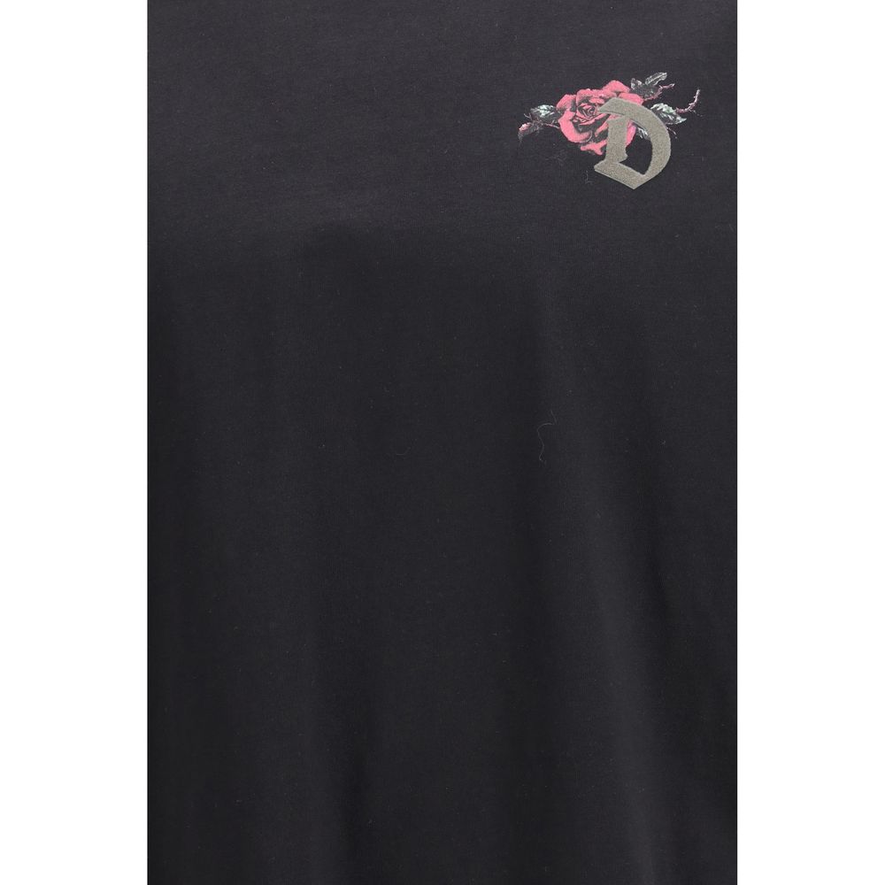 Black Cotton T-Shirt - ventzia