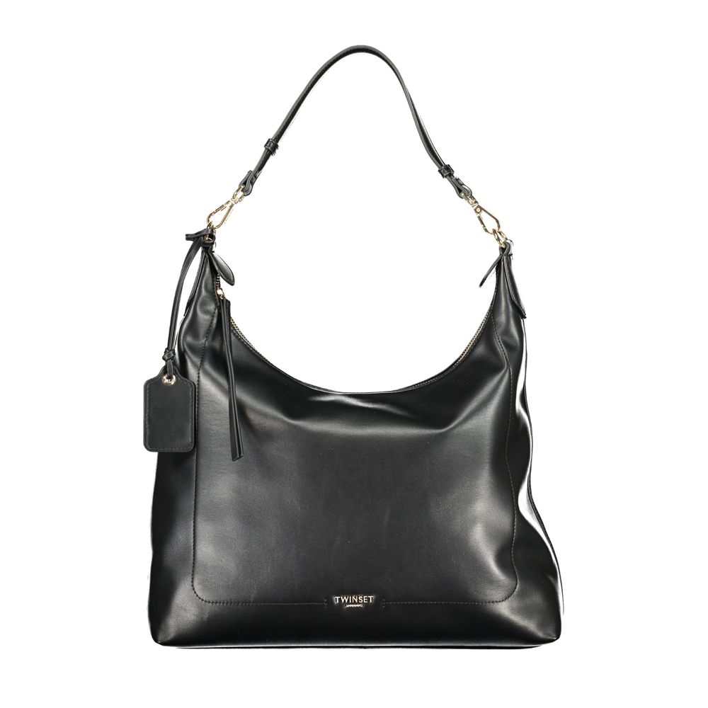 Nero Poliuretano Women Hobo Bag - ventzia