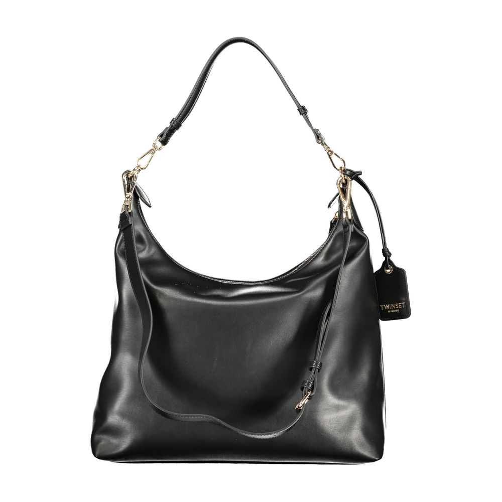 Nero Poliuretano Women Hobo Bag - ventzia