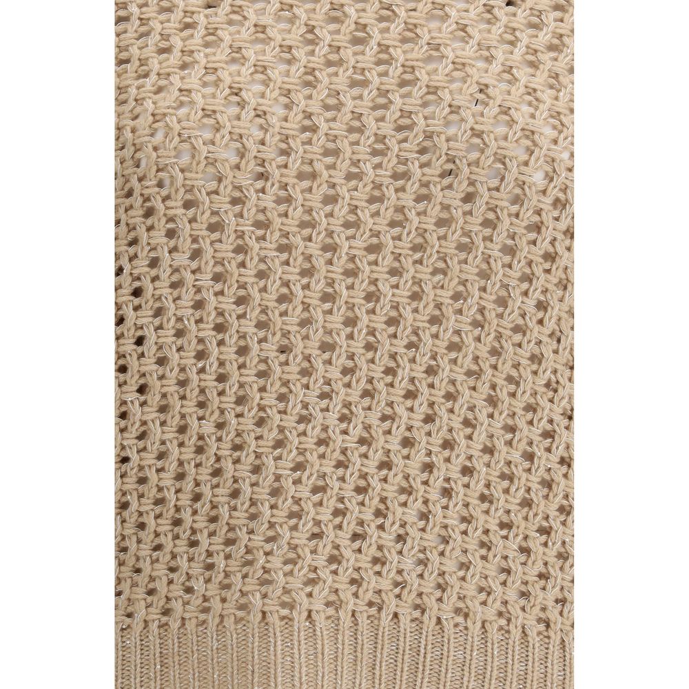 Beige Fleece Wool Sweatshirt - ventzia