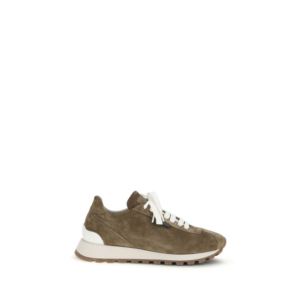 Brown Calf Leather Bos Taurus Platform Sneakers - ventzia