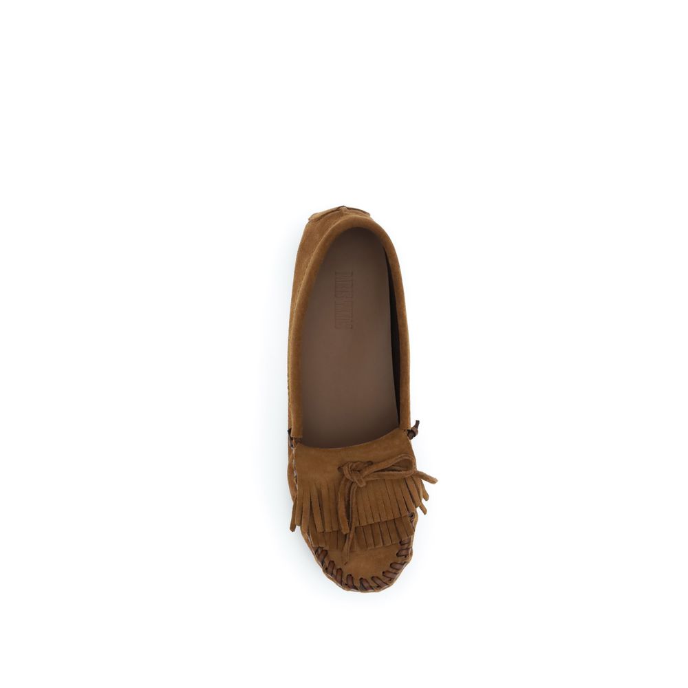Brown Calf Leather Bos Taurus Slip-On Loafers - ventzia