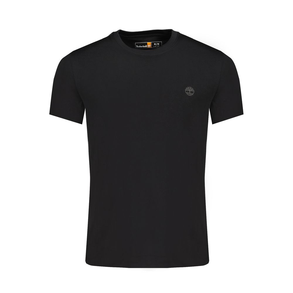 Black Cotton Men T-Shirt - ventzia