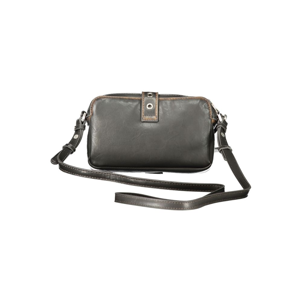 Marrone Polyurethane Women's Handbag - ventzia