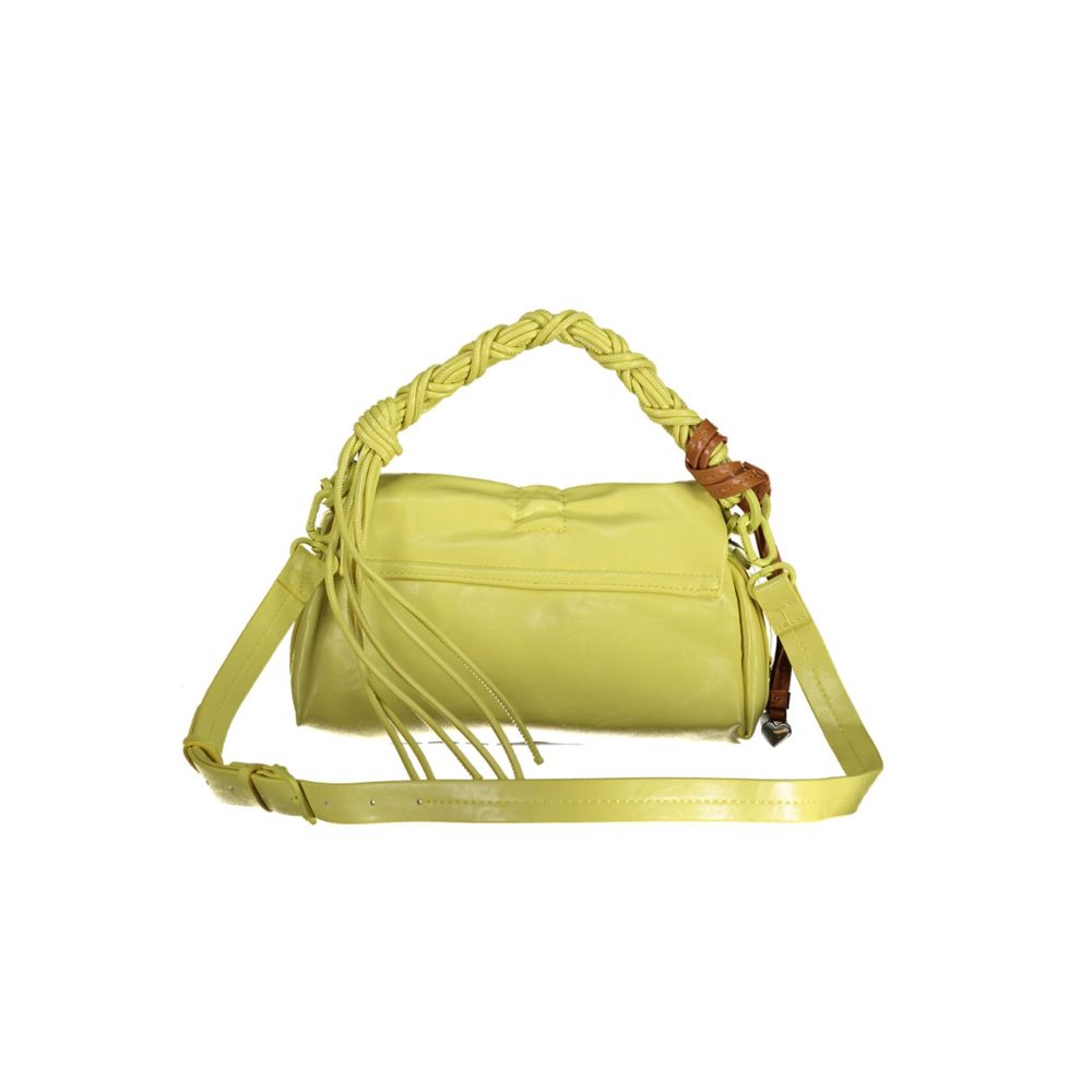 Giallo Polyurethane Women's Handbag - ventzia