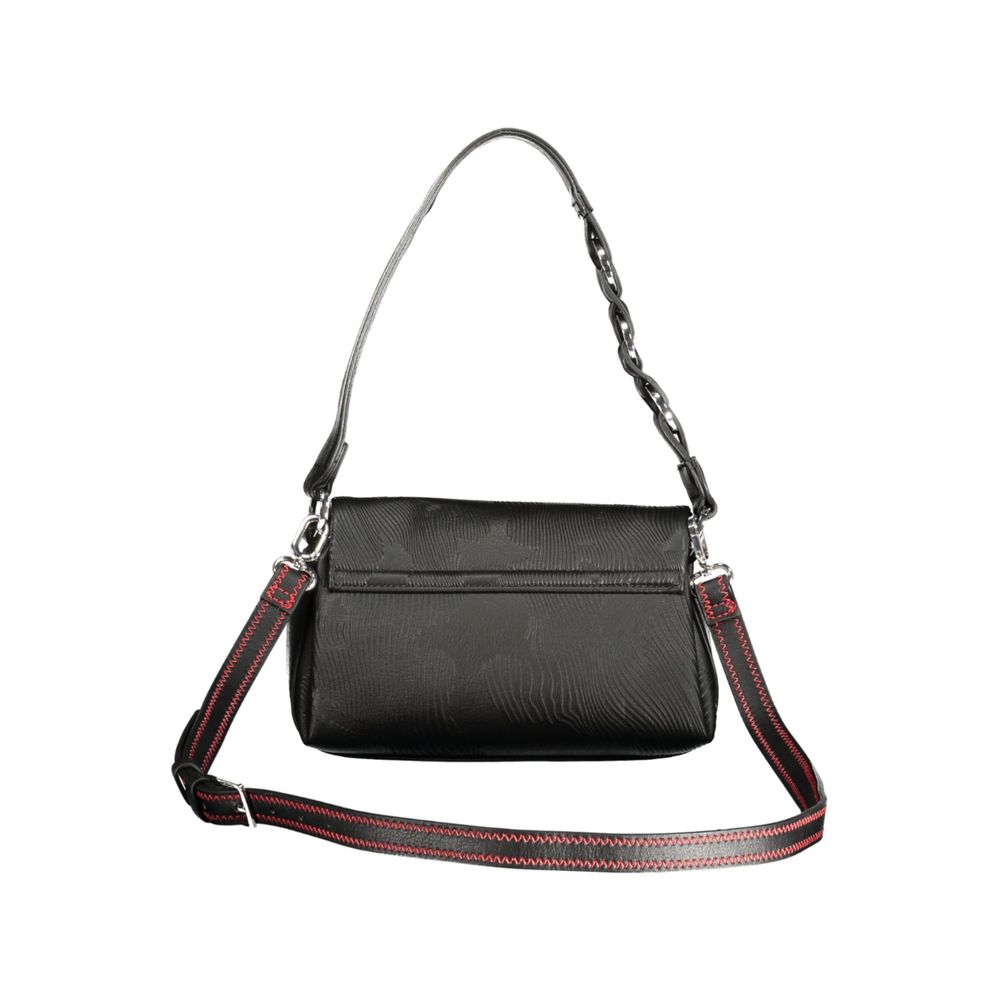 Black Polyurethane Women's Bag - ventzia