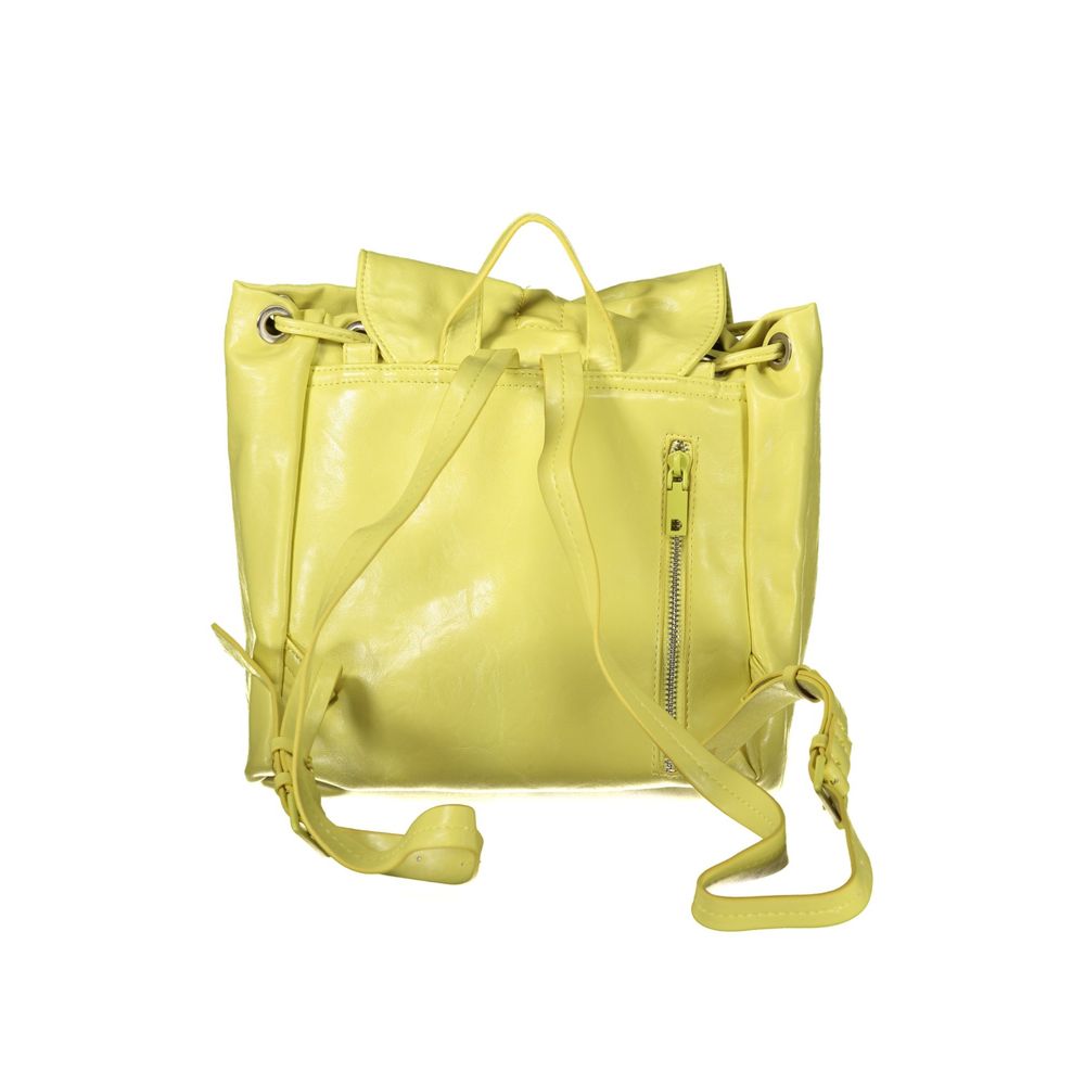 Giallo Polyurethane Women Backpack - ventzia