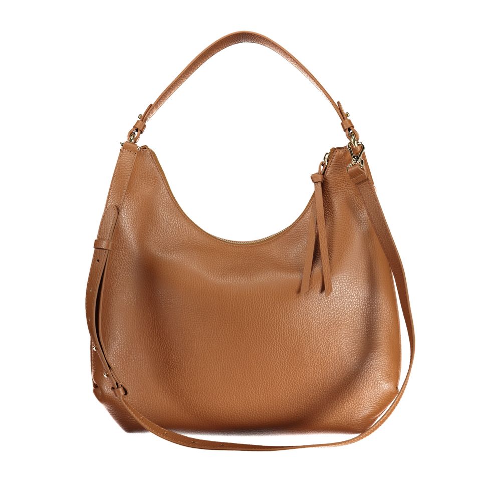 Marrone Leather Woman Handbag - ventzia