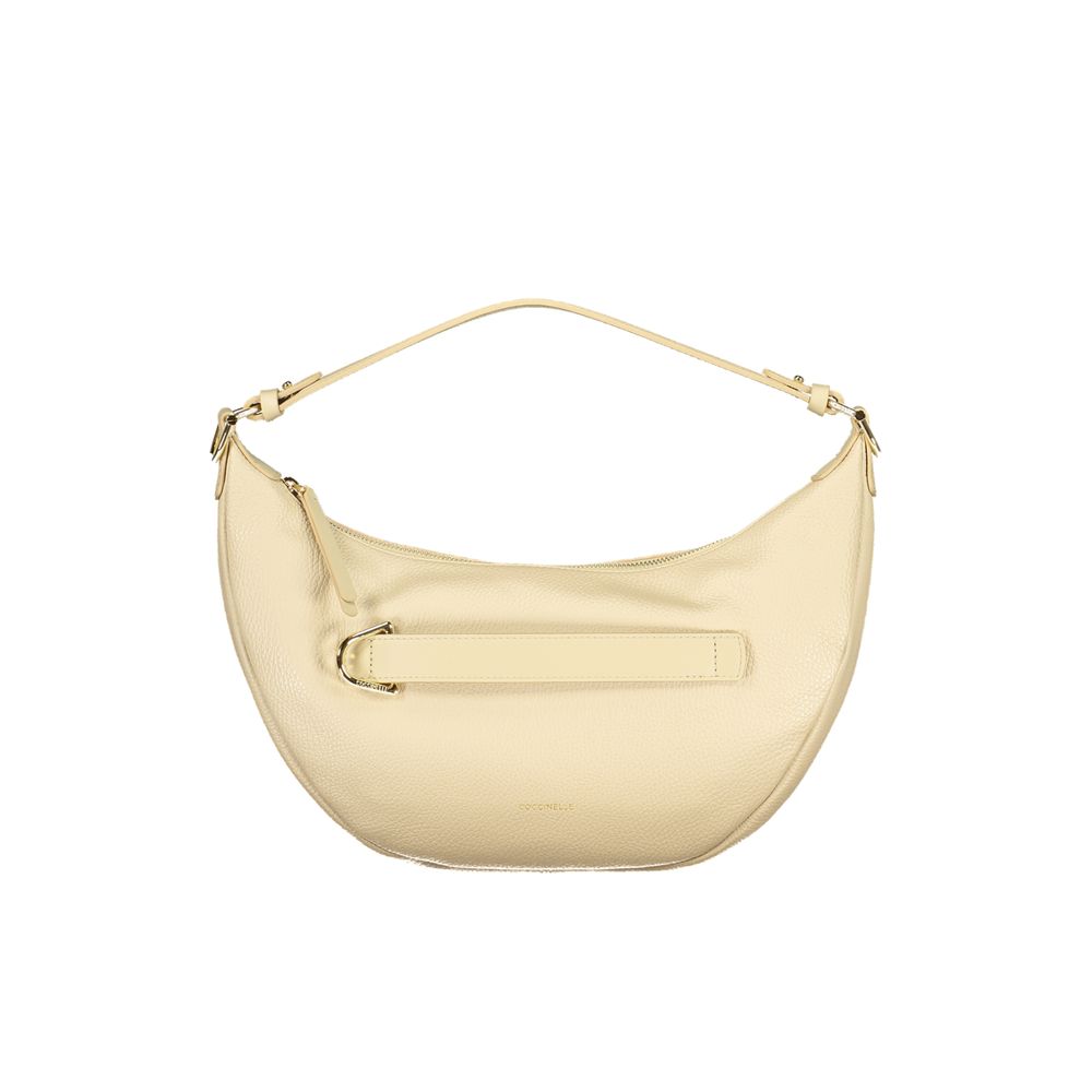 Beige Leather Women Handbag - ventzia