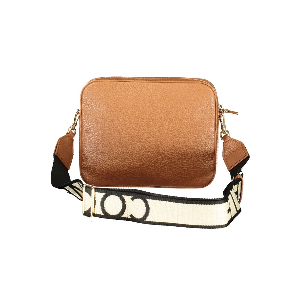 Brown Leather Handbag - ventzia