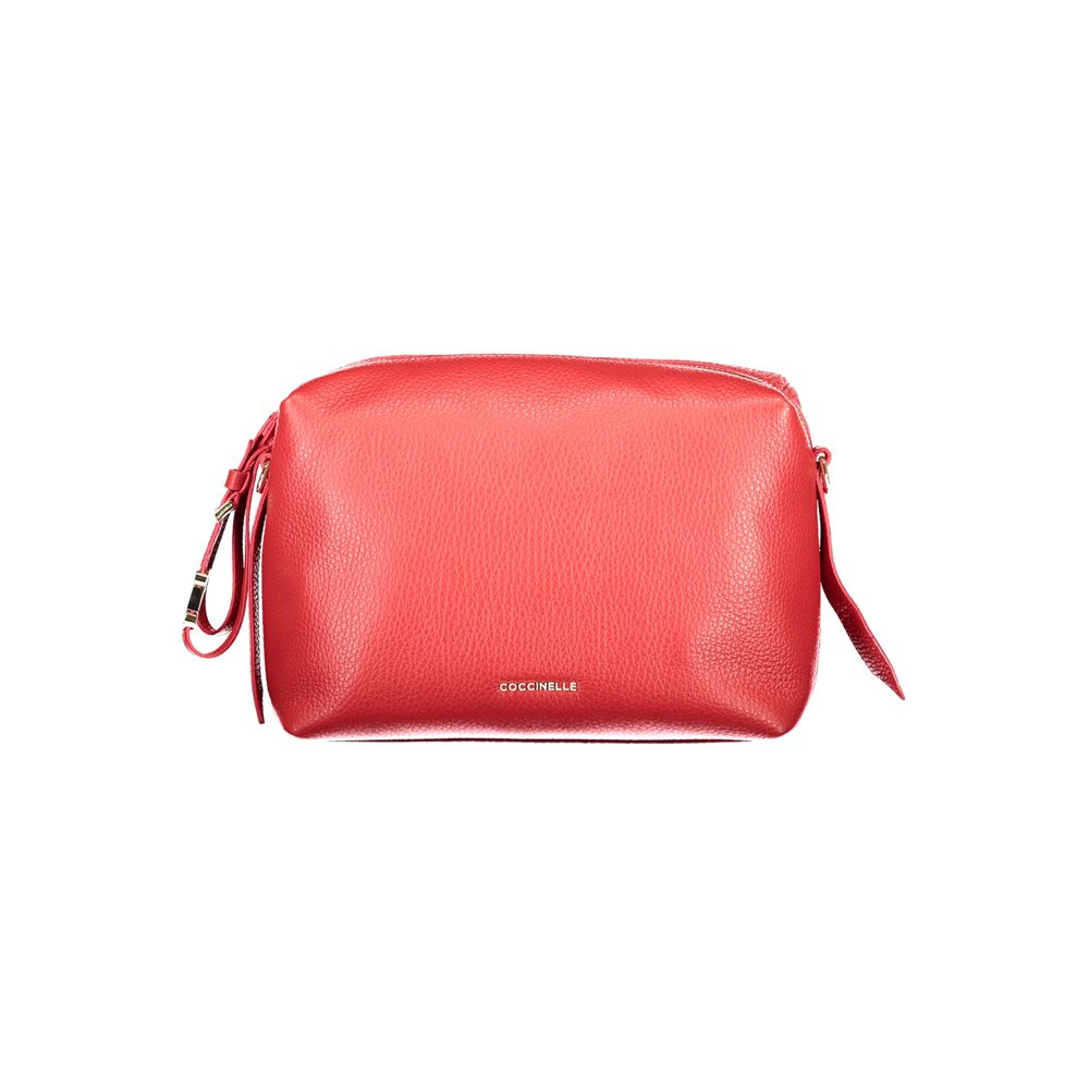 Red Leather Handbag - ventzia