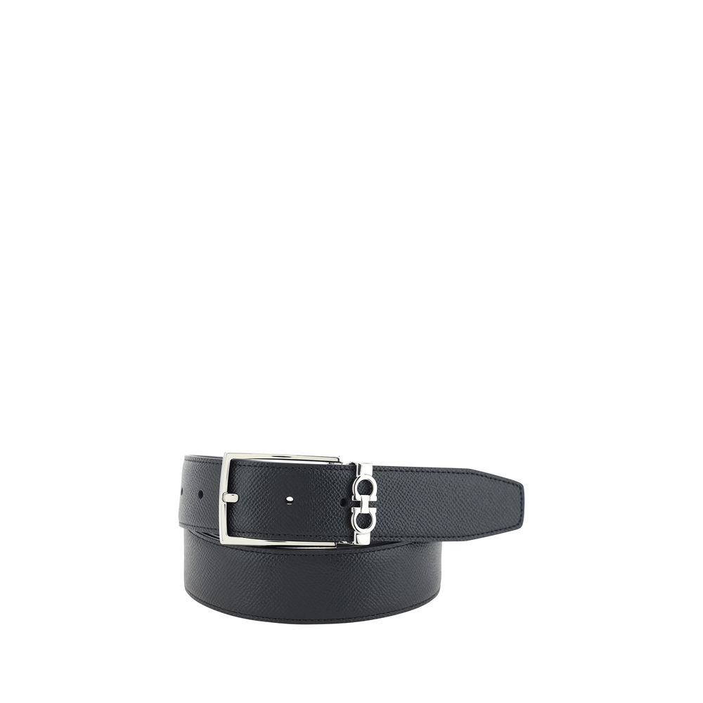 Black Leather Regular Belt - ventzia