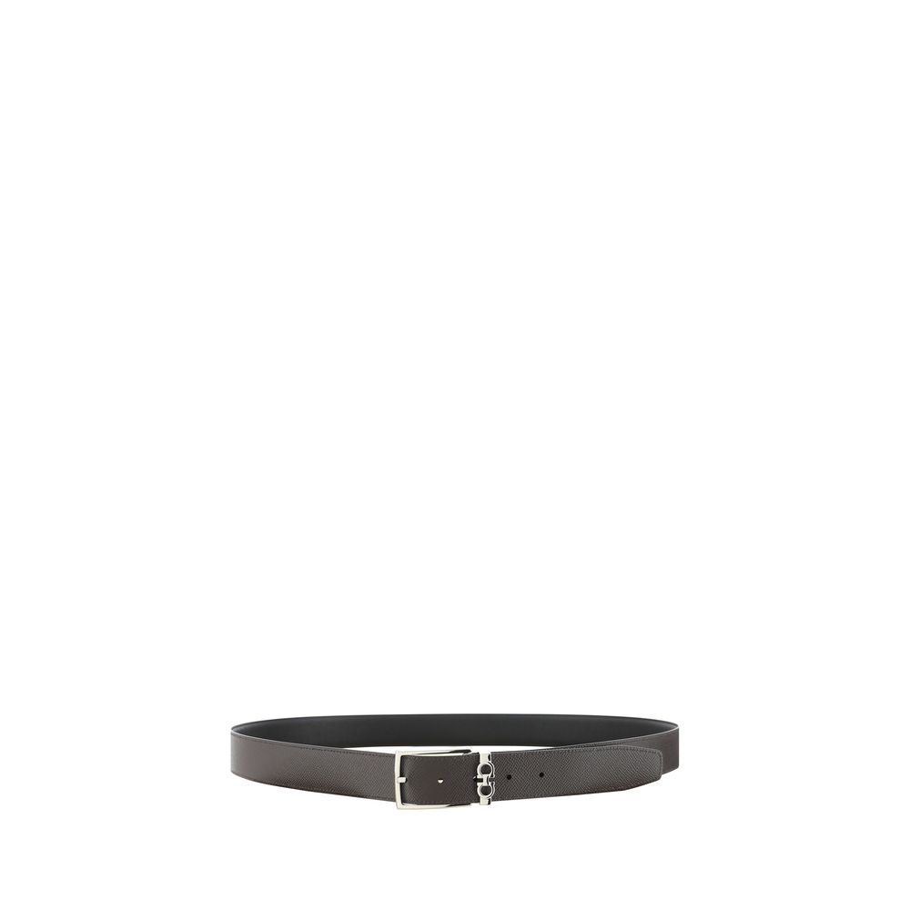 Black Leather Regular Belt - ventzia