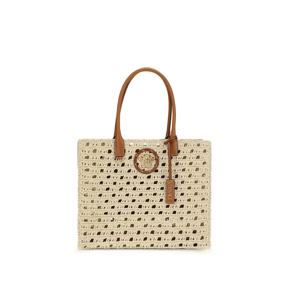 Beige Cotton Handbag - ventzia