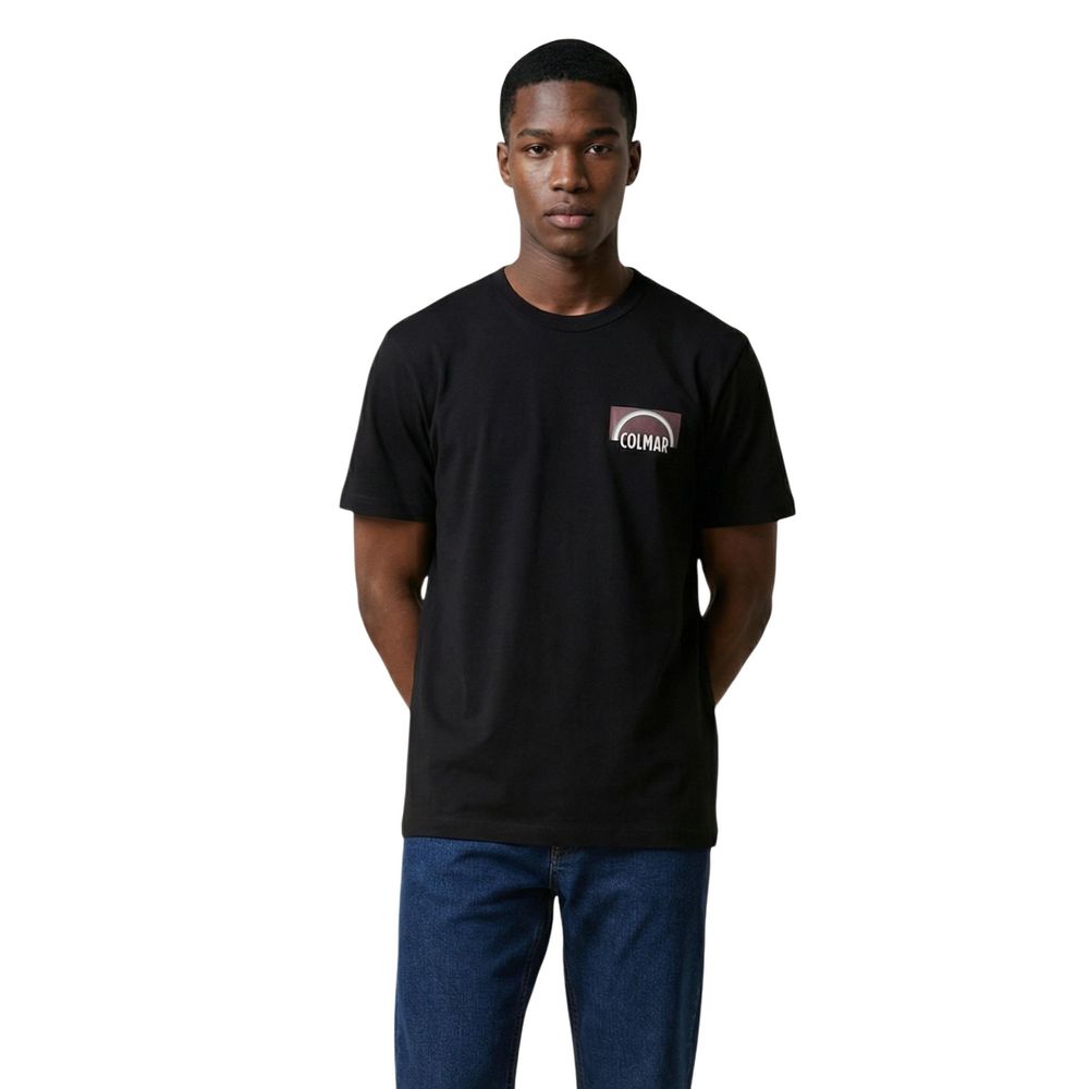 Black Cotton T-Shirt - ventzia