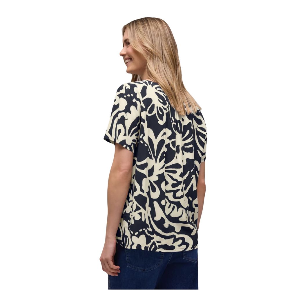 Blue Viscose Blouse - ventzia