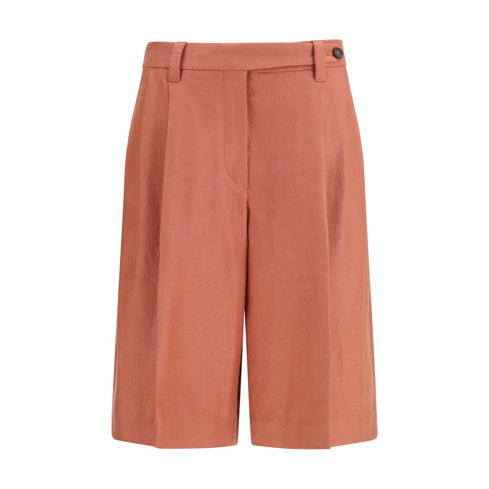 Multicolor Viscose Bermuda Shorts - ventzia