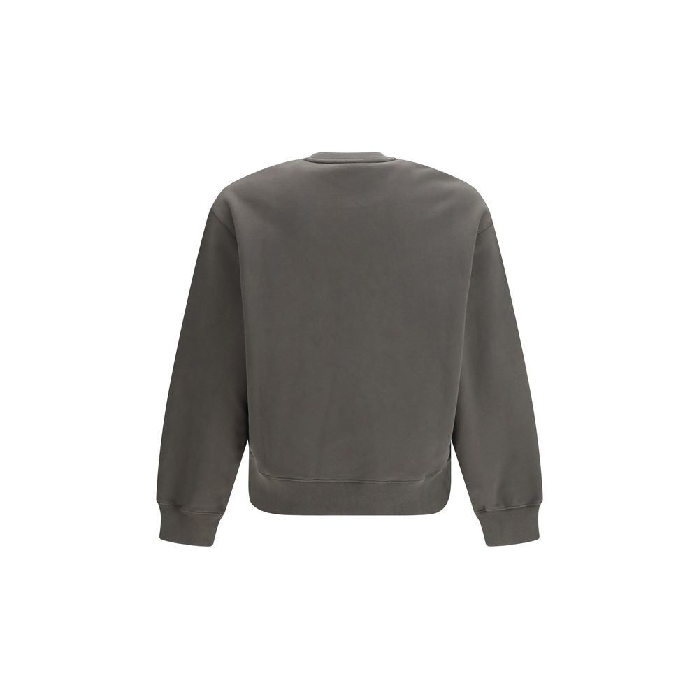 Brown Cotton Sweatshirt - ventzia