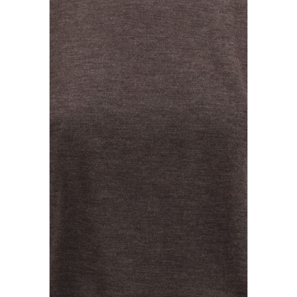 Brown Cashmere T-Shirt - ventzia