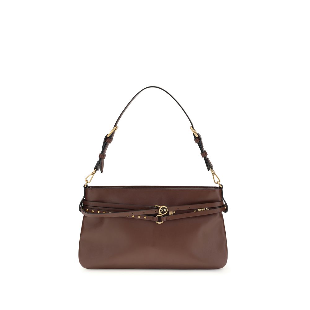 Brown Calf Leather Bos Taurus Shoulder Bag - ventzia